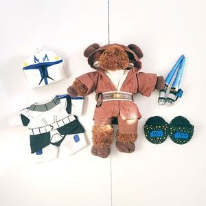Build-a-Bear BAB Star Wars Obi-Wan Kenobi Moose 2 Outfits Lightsaber L